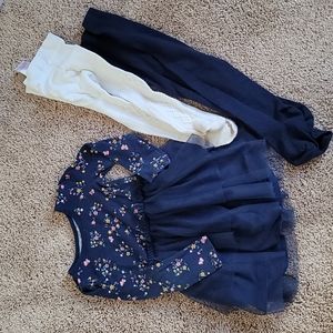 2T dress and tights